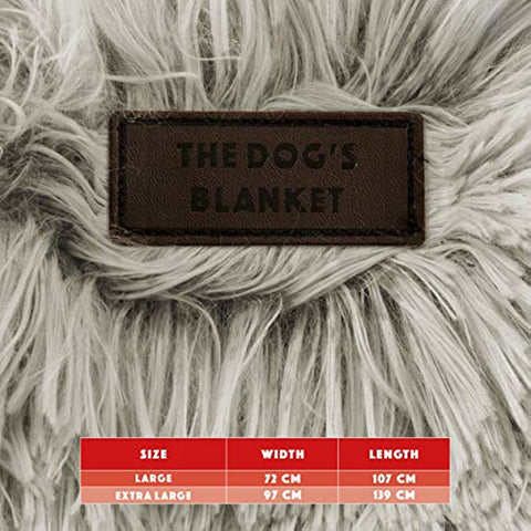 The Dog’s Blanket Sound Sleep Donut Dog Blanket, Large, Calming, Anti-Anxiety Snuggler Blanket, Silver Grey