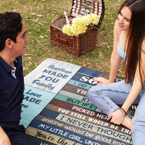 Son in Law Gifts - Son in Laws Gifts from Mother in Law - Gift for Son-in-Law - Son in Law Wedding Gift - Best Birthday Gifts for Son in Law - Future Son in Law Gift Blankets (50" X 60")