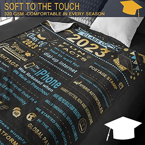 Graduation Gifts, Graduation Gifts for Her, Graduation Gifts for Him, Graduation 2023, 2023 Graduation Blanket, 2023 Graduation Gifts, Graduation Gift Throw Blankets 50" × 60"