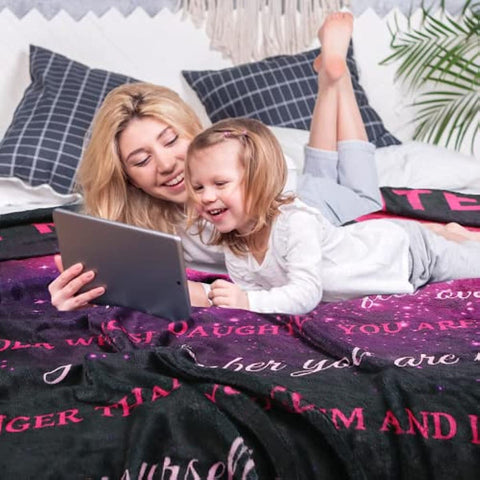 to My Daughter Blanket from Mom,Daughter Gifts-Birthday Gifts for Daughter,Mother to Daughter Gifts,Daughter Birthday Gifts Ideas-Mothers Day Birthday Anniversary Wedding Graduation Gifts