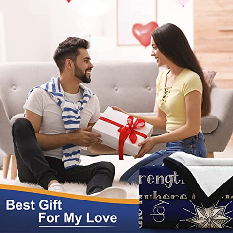 Valentine Birthday Gifts for Husband, Husband Gifts from Wife to My Husband Gifts Blanket, Unique Gift for Him Home Bedroom Flannel Cozy Throw Blankets for for Boy Men