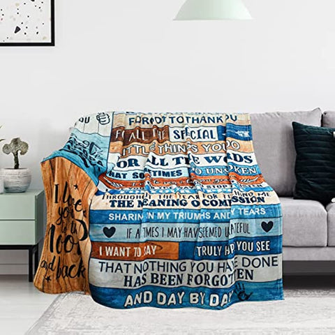 Grandpa Gifts Throw Blanket, Father's Day,Birthday Gifts for Grandpa, Best Grandpa Gifts from Grandchildren,Great Retirement Gift Super Soft Light Weight Couch Bed Christmas Throw Blanket 60'' x 50''