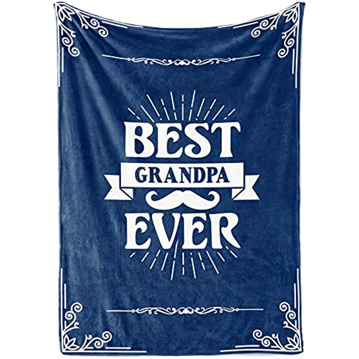 Gifts for Grandpa, Throw Blanket for Grandfather, Presents from Granddaughters Grandsons for Christmas, Birthday, Father's Day - 50" x 65" Best Grandpa Ever