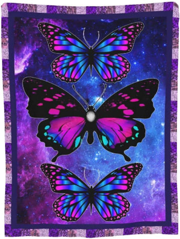Granddaughter Gifts from Grandma, Granddaughter Blanket,Gifts for Granddaughter,Anniversary-Soft Butterfly Granddaughter Blanket from Grandma 40 x 50 in
