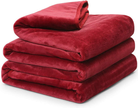Fleece Blanket Queen King Twin Throw Size Soft Summer Cooling Breathable Luxury Plush Travel Camping Blankets Lightweight for Sofa Couch Bed (Black, Queen (90" x 90"))