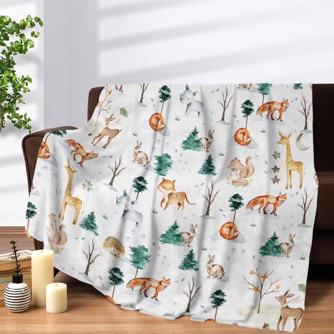 Basketball Blanket for Boys Girls, Soft Cozy Basketball Plush Throw Blanket for Kids Teens Baby Bedroom, 40 x 50 Inch Lightweight Warm Flannel Fleece Fuzzy Sports Blankets Gift for Toddler Sofa Couch