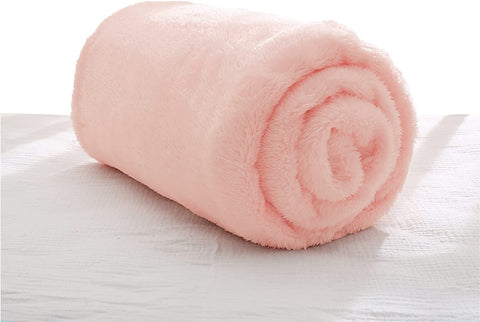 Plush Extra Large Fleece Throw Blanket for Couch,Bed and Sofa (50x70 inches, Dusty Pink) Soft, Warm, Lightweight