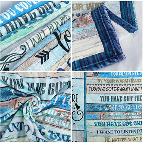 Blanket for Boyfriend, Boyfriend Gifts from Girlfriend, Anniversary Birthday Valentines Gifts for Boyfriend, to My Boyfriend Blanket Soft Warm Flannel Boyfriend Blanket 50"x60"