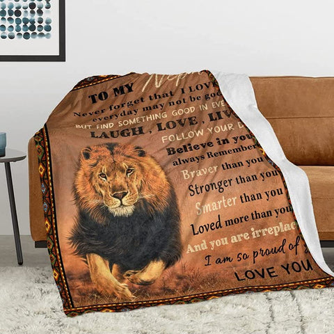 Nephew Blanket, Nephew Gifts from Auntie, Gifts for Nephew, Valentine's Day Gifts for Nephew 50"×60"