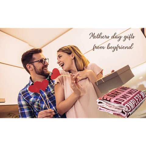 Mothers Day Birthday Gifts from Boyfriend, Gift for Girlfriend Birthday Gifts, Girlfriend Gift Ideas Throw Blankets Birthday Gifts for Anniversary Blankets for Bed Sofa and Couch 80x60