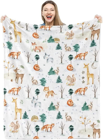 Basketball Blanket for Boys Girls, Soft Cozy Basketball Plush Throw Blanket for Kids Teens Baby Bedroom, 40 x 50 Inch Lightweight Warm Flannel Fleece Fuzzy Sports Blankets Gift for Toddler Sofa Couch