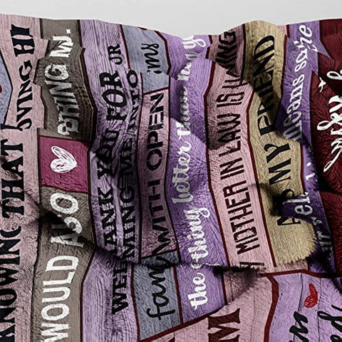 Mother in Law Gifts from Daughter in Law Throw Blanket 60"x50" - Mother’s Day Birthday Gifts for Mother in Law - Mother in Law Gifts from Daughter in Law Blankets for Bed Sofa