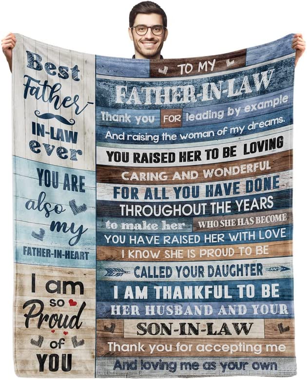 Son in Law Gifts from Mother in Law to My Son Blankets in Bulk for Wedding Christmas Birthday for Son in Law from Mother Father in Law Throw Blanket 60"*50"