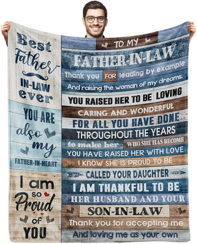 Son in Law Gifts from Mother in Law to My Son Blankets in Bulk for Wedding Christmas Birthday for Son in Law from Mother Father in Law Throw Blanket 60"*50"