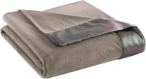 Micro Flannel Twin-Size All Seasons Lightweight Sheet Blanket, Machine Wash & Dry, No Pilling, 84Lx72W, Sand