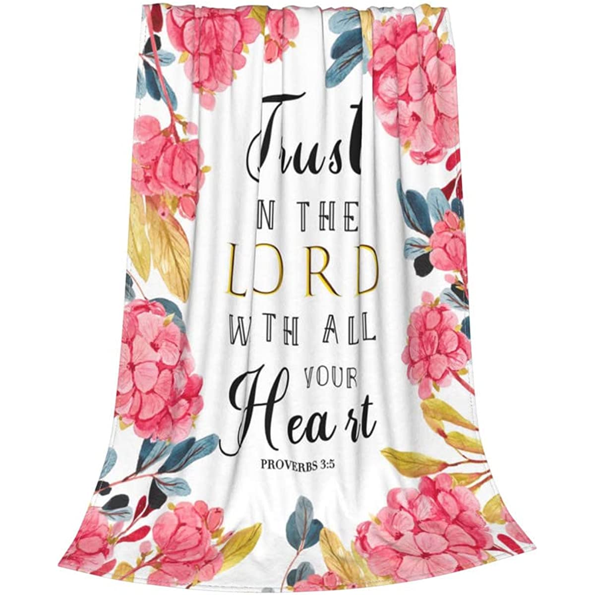 Scripture Blanket Spiritual Gifts for Christian Women Religious Throw Blanket with Bible Verse Healing Blanket with Inspirational Thoughts and Prayers Gift for Women Men 50"x40"
