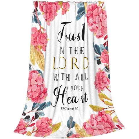 Scripture Blanket Spiritual Gifts for Christian Women Religious Throw Blanket with Bible Verse Healing Blanket with Inspirational Thoughts and Prayers Gift for Women Men 50"x40"