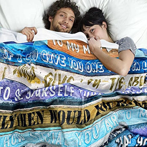Gifts for Mom, (50"x60") Throw Blanket to My Mom from Daughter Son, Father Day Birthday Gifts for Mom, Soft Bed Flannel Blanket Mother Gifts, Best Mom Gifts