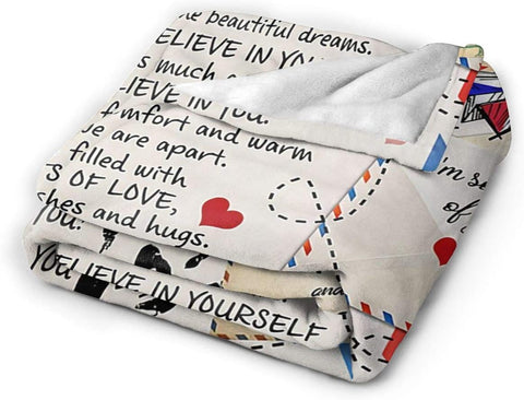 Fleece Blanket to My Daughter from Mom Dad You are My Sunshine Blanket Ultra-Soft Micro Light Weight Warm Bed Throw Blanket (to My Daughter, 60"x50")