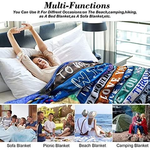 Gifts for Wife, to My Wife Blanket 50" x 60", Romantic Gifts for Wife, Gift for Wife from Husband, Soft Throw Blanket for Wife Birthday Wedding Valentine's Mother's Day Christmas