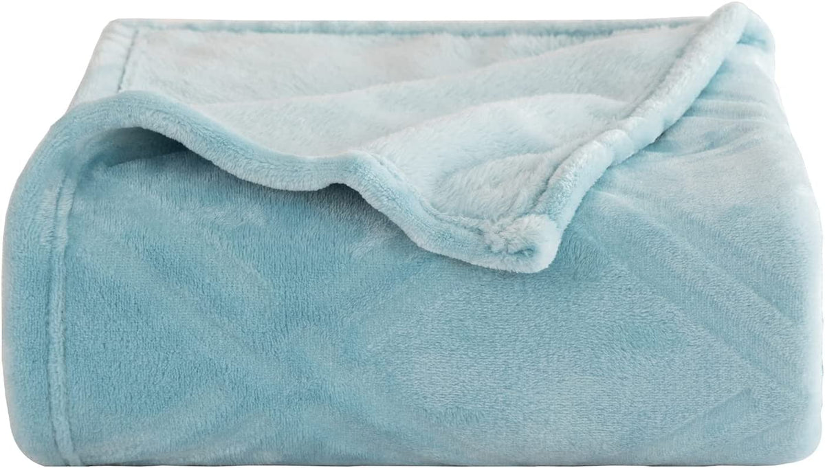 Throw Blanket Super Soft Cozy Lightweight Flannel Fleece Blankets for Bed, Sofa, Couch, Living Room All Seasons - Pink, 50x60in