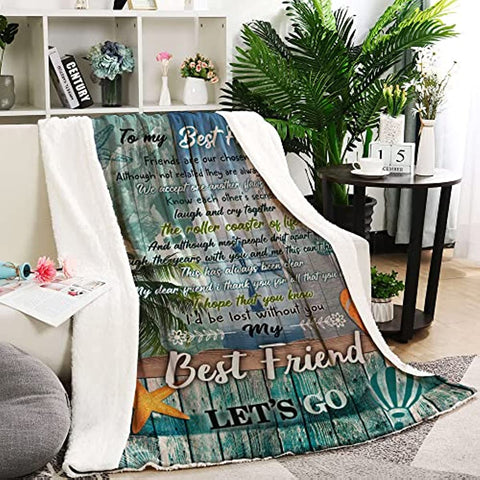 Best Friendship Blanket BFF Friend Gifts for Women,Best Friend Christmas Birthday Gifts, Bestie Gifts for Women,to My Best Friend Blanket,Gifts for Women,Best Friends Birthday Gifts Throw Blanket