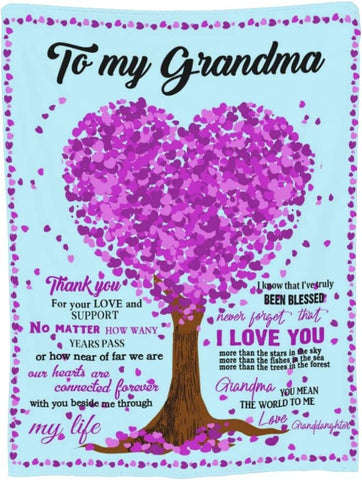 Granddaughter Gifts from Grandma, Granddaughter Blanket,Gifts for Granddaughter,Anniversary-Soft Butterfly Granddaughter Blanket from Grandma 40 x 50 in