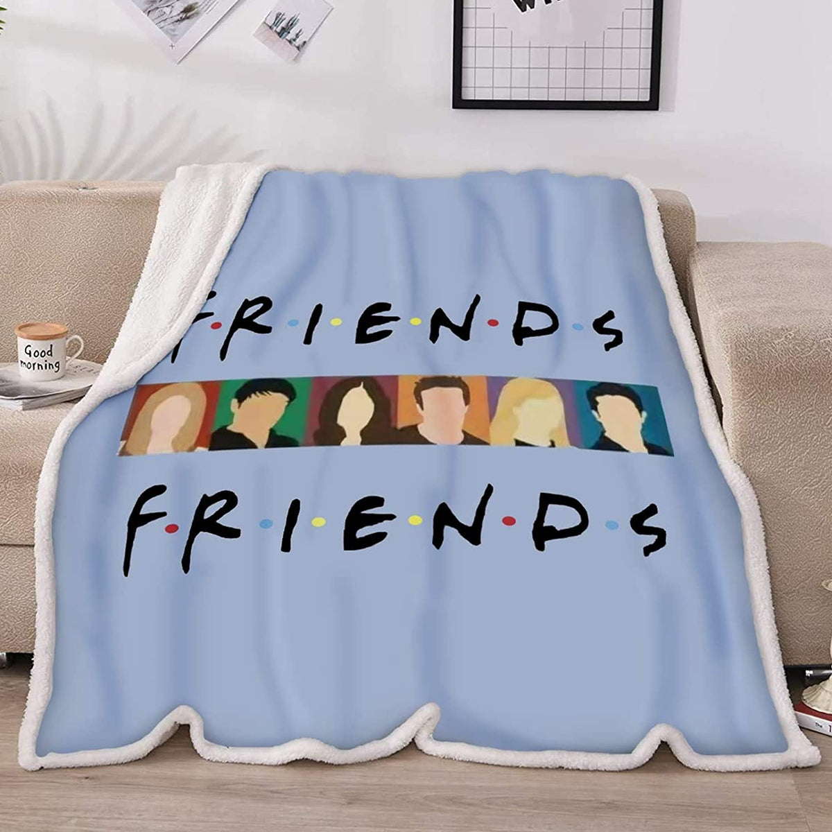 Friends Tv Show Sherpa Blanket The Office Gifts for Women Tv Show Blankets Friends Tv Show Blanket Friends Tv Show Merchandise Blanket Throw Friends TV Show Gift Blanket 60x80