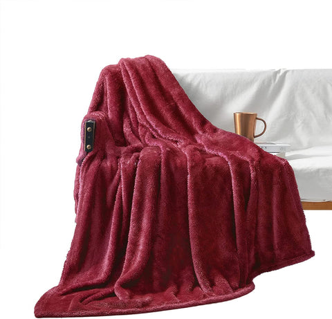 Plush Extra Large Fleece Throw Blanket for Couch,Bed and Sofa (50x70 inches, Dusty Pink) Soft, Warm, Lightweight