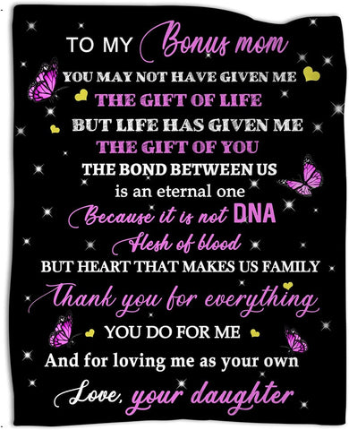 Gifts for Mom- to My Mom Blanket -Mom Blankets from Daughter for Birthday Mother‘s Day 50 "X60“…