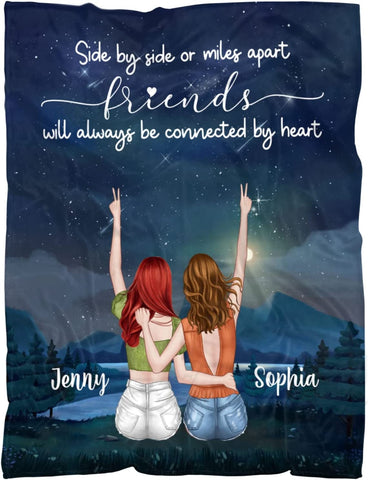 Custom Best Friend Blanket for Friends, to My Best Friends Blanket, Friendship Blanket for Women, Personalized Blanket Gifts for Women, Personalized Blanket to My Bestie Throw Blanket for BFF