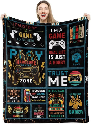 Basketball Blanket for Boys Girls, Soft Cozy Basketball Plush Throw Blanket for Kids Teens Baby Bedroom, 40 x 50 Inch Lightweight Warm Flannel Fleece Fuzzy Sports Blankets Gift for Toddler Sofa Couch