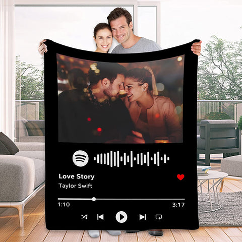 To My Wife Gift Blanket from Husband - Custom Blanket with Picture Name Change,Personalized Wife Anniversary Birthday Gifts for Her from Husband for Christmas,I Love You Gifts for Wife in Law