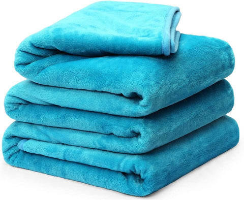 Fleece Blanket Queen King Twin Throw Size Soft Summer Cooling Breathable Luxury Plush Travel Camping Blankets Lightweight for Sofa Couch Bed (Black, Queen (90" x 90"))
