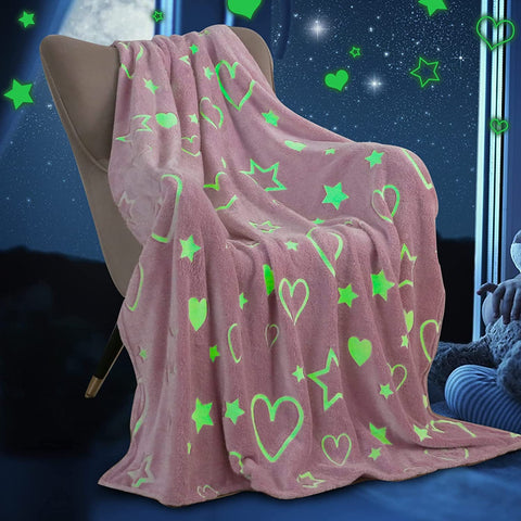 Valentines Day Gifts for Girlfriend Women I Love You Letters Blanket with Card, Birthday Present for Girl Friend Soft Fleece Throw Blanket 50”x 60”