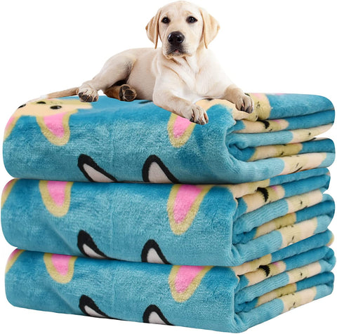 1 Pack 3 Blankets for Dogs Blankets for Large Dogs Medium Dog Blanket Super Soft Fluffy Premium Fleece Pet Blanket Flannel Throw for Dog Puppy Cat Paw Blanket(41x31 inch)