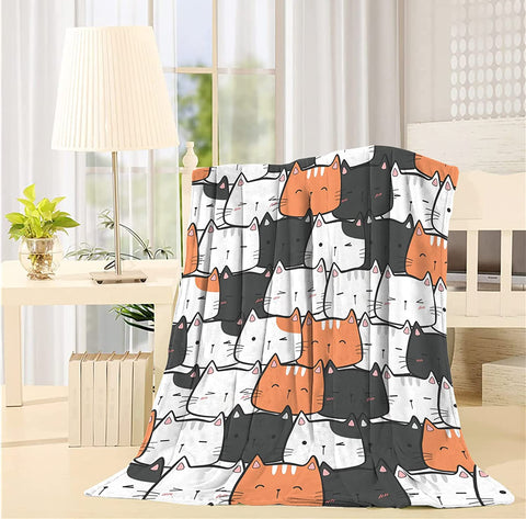 Dinosaur World Blanket Throw, Flannel Fleece Ultra-Soft Fluffy Throw Unisex Light Comfort Blanket for Couch, Sofa Living Room and Camping 40" x 50"