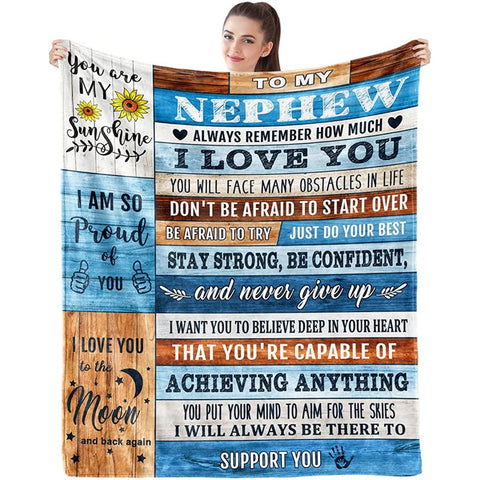 Gifts for Nephw from Aunt Uncle for Nephw from Aunt Uncle Unique Gifts Ideas for Nephw from Aunt Uncle Birthday for Nephw Throw Blanket 60x50 inch