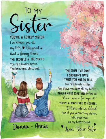 Custom Best Friend Blanket for Friends, to My Best Friends Blanket, Friendship Blanket for Women, Personalized Blanket Gifts for Women, Personalized Blanket to My Bestie Throw Blanket for BFF