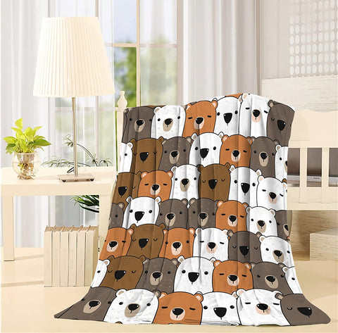 Dinosaur World Blanket Throw, Flannel Fleece Ultra-Soft Fluffy Throw Unisex Light Comfort Blanket for Couch, Sofa Living Room and Camping 40" x 50"