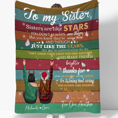 to My Bestie Best Friend Blanktet Besties, Women, Girls Personalized Name Best Friend Throw Blanket with Hairstyles for BFF, Special Friends Birthday Gifts Blanket