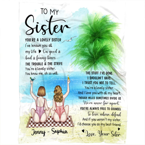 Custom Best Friend Blanket for Friends, to My Best Friends Blanket, Friendship Blanket for Women, Personalized Blanket Gifts for Women, Personalized Blanket to My Bestie Throw Blanket for BFF
