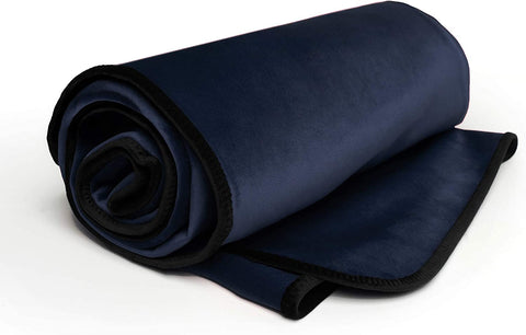 Waterproof Throw Blanket | Protector for People and Pets | Leak Proof Moisture Barrier - Regular Size, Micro-Velvet Red