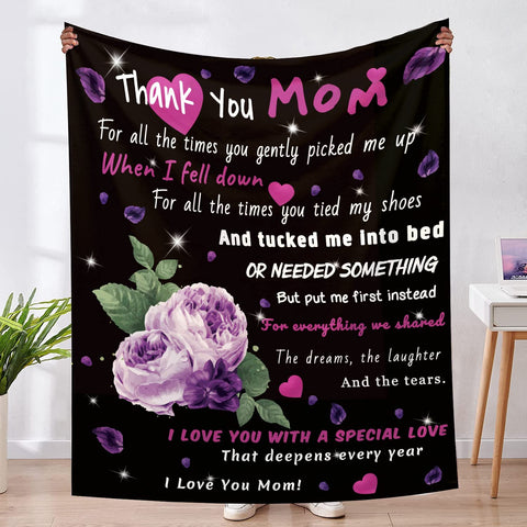 Gifts for Grandma Blanket, Best Grandma Gifts, Gifts for Grandma from Granddaughter, Grandma Gifts for Mothers Day Christmas Birthday, Throw Blanket 40 × 50 Inches