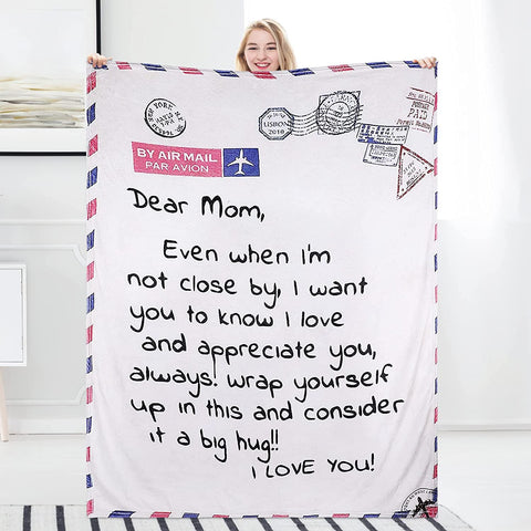 Personalized Flannel Blanket to My Wife Gift from Husband, Ultra Soft Flannel Fleece Blankets Christmas Birthday Valentine's Day Wedding Anniversary Throw Blanket Fits Couch Sofa Bed (59x79in)