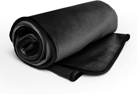 Waterproof Throw Blanket | Protector for People and Pets | Leak Proof Moisture Barrier - Regular Size, Micro-Velvet Red