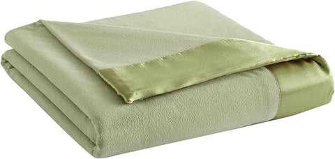 Micro Flannel Twin-Size All Seasons Lightweight Sheet Blanket, Machine Wash & Dry, No Pilling, 84Lx72W, Sand