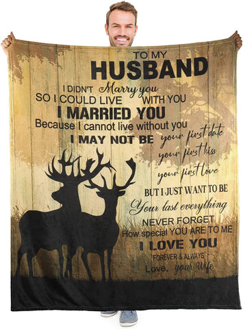 Blanket for Boyfriend, Boyfriend Gifts from Girlfriend, Anniversary Birthday Valentines Gifts for Boyfriend, to My Boyfriend Blanket Soft Warm Flannel Boyfriend Blanket 50"x60"