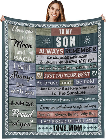 to My Husband Blanket from Wife, Romantic Anniversary Blanket for Husband from Wife, Birthday Gifts for My Husband Valentine's Day Gifts for Him, Warm Fleece Blanket Talking Love to Him, 50x60inch