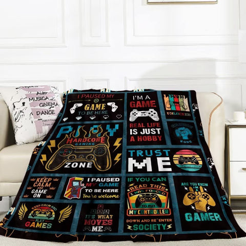 Basketball Blanket for Boys Girls, Soft Cozy Basketball Plush Throw Blanket for Kids Teens Baby Bedroom, 40 x 50 Inch Lightweight Warm Flannel Fleece Fuzzy Sports Blankets Gift for Toddler Sofa Couch